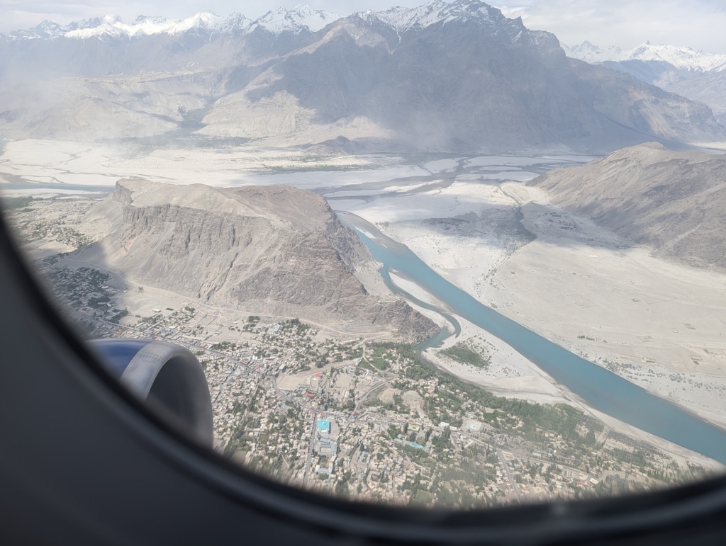 Taking off from Skardu in Pakistan