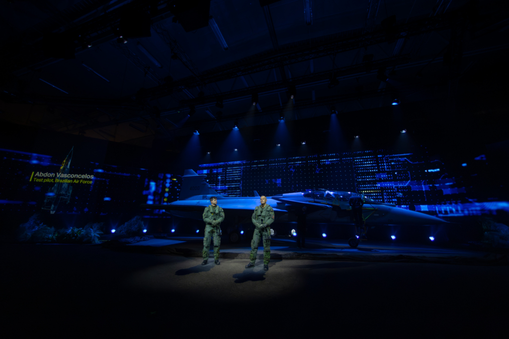 saab gripen F rollout