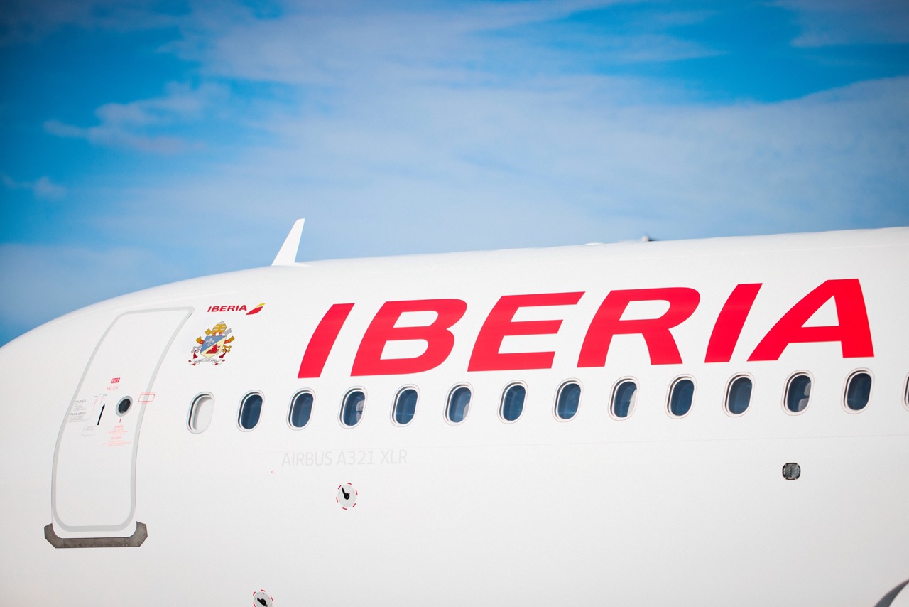 Iberia papal plane
