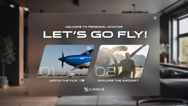 Cirrus has launched Let’s Go Fly!, a free app for Apple Vision Pro