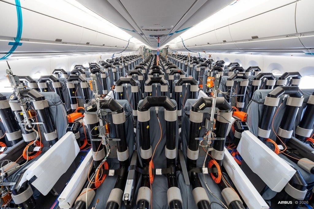 How Airbus Tests A350 1000ULR Cabin For Qantas 22 hour Flights How Airbus Tests A350 1000ULR Cabin For Qantas 22 hour Flights