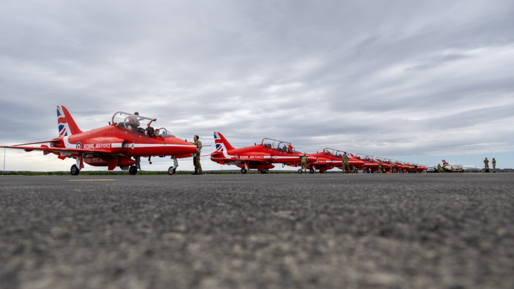 Red Arrows arrive in Iceland for Operation Eagle Hawk