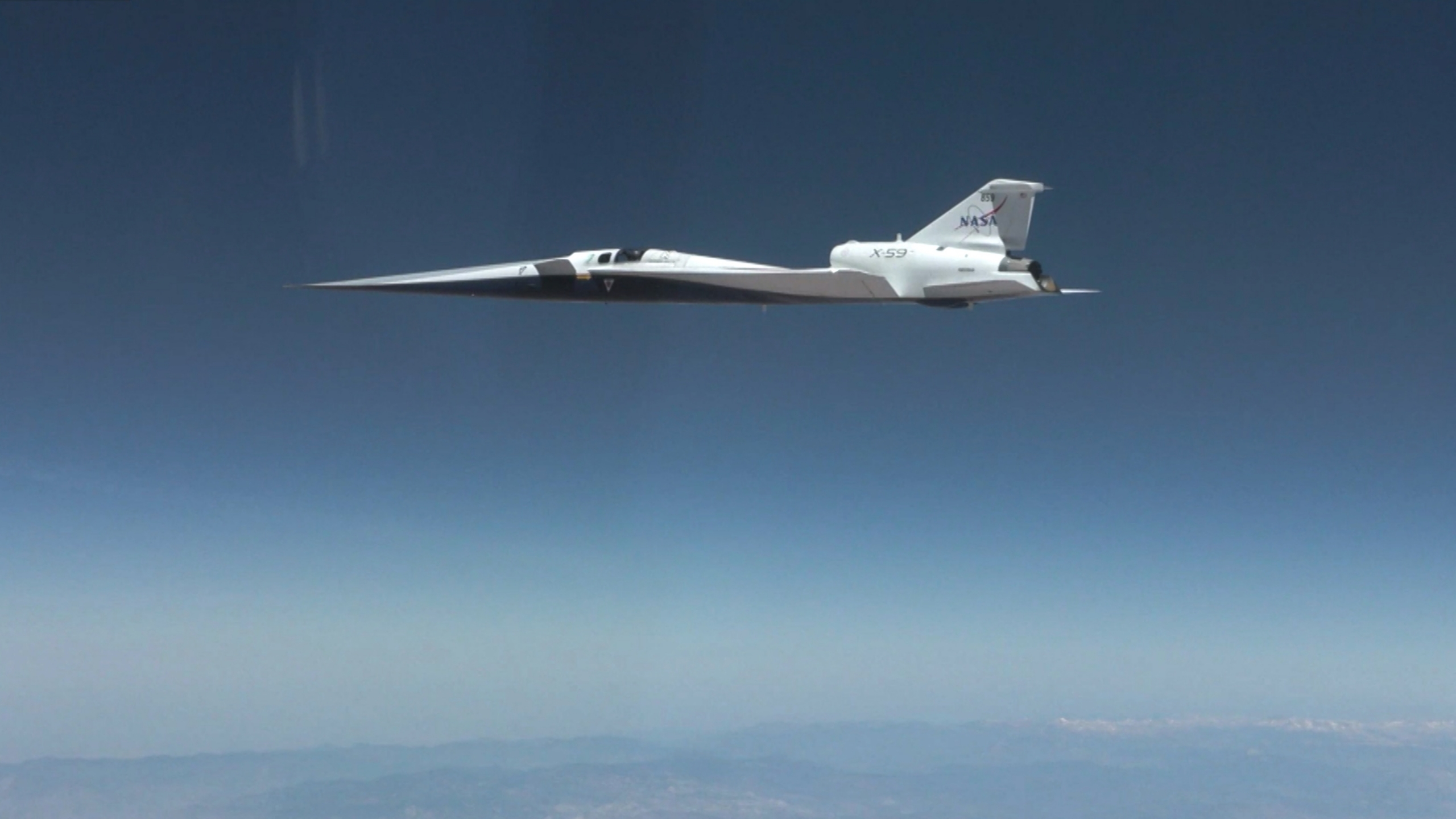 NASA X-59 first supersonic flight