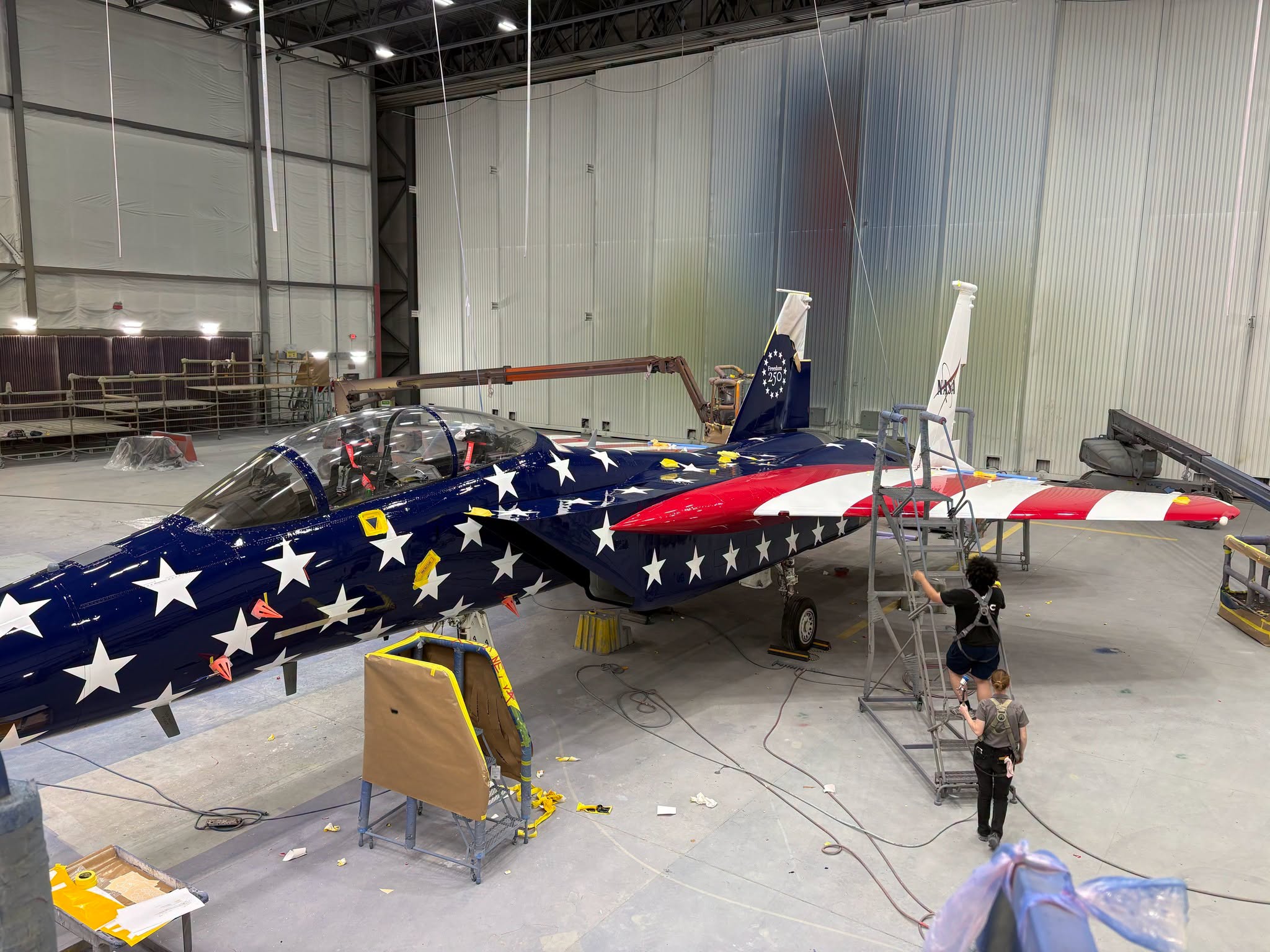 NASA F-15 in USA 250 special livery