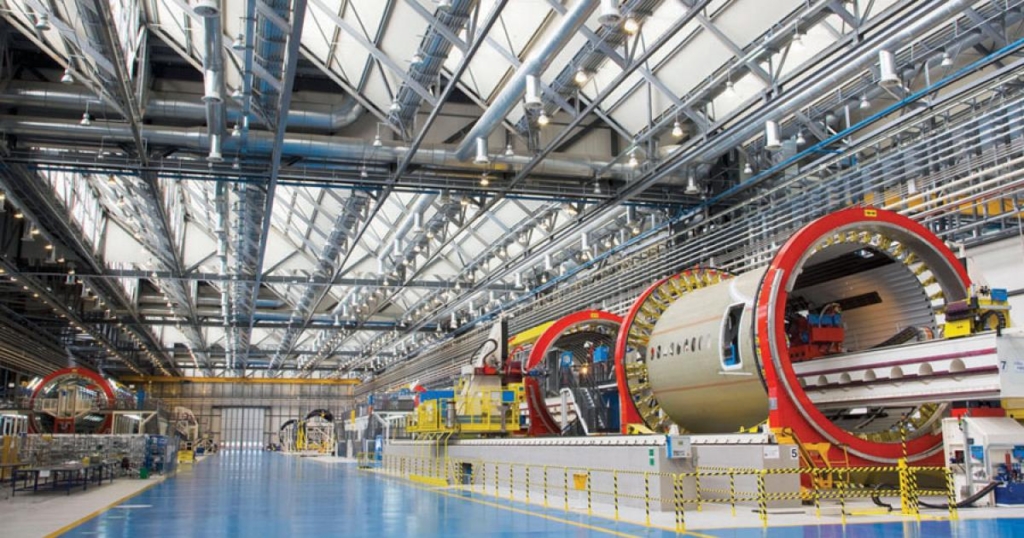 Alenia Aermacchi by leonardo building Boeing 787 fuselage sections