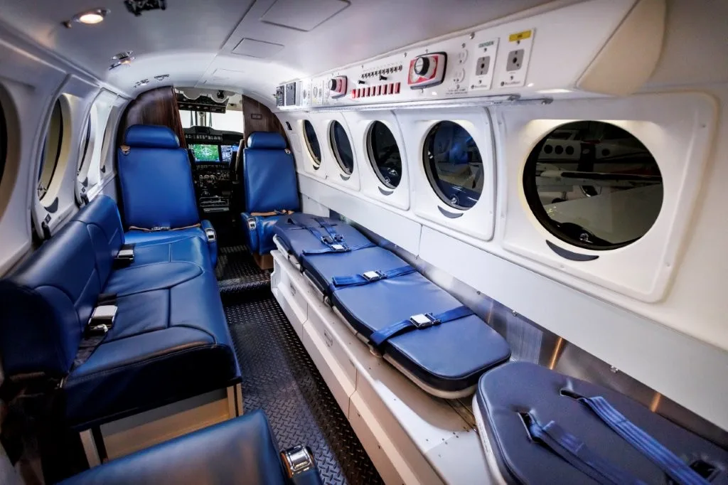 Beechcraft King Air 250 Air Medical Configuration - Dual Bed
