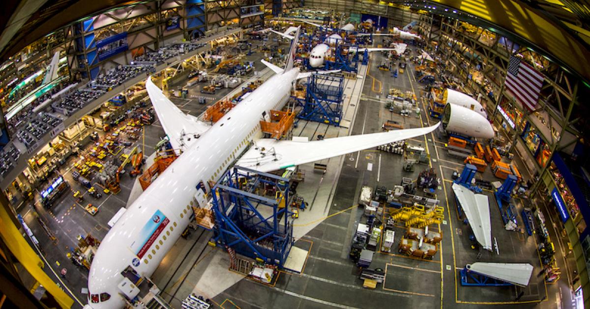 Boeing 787 wings made in japan