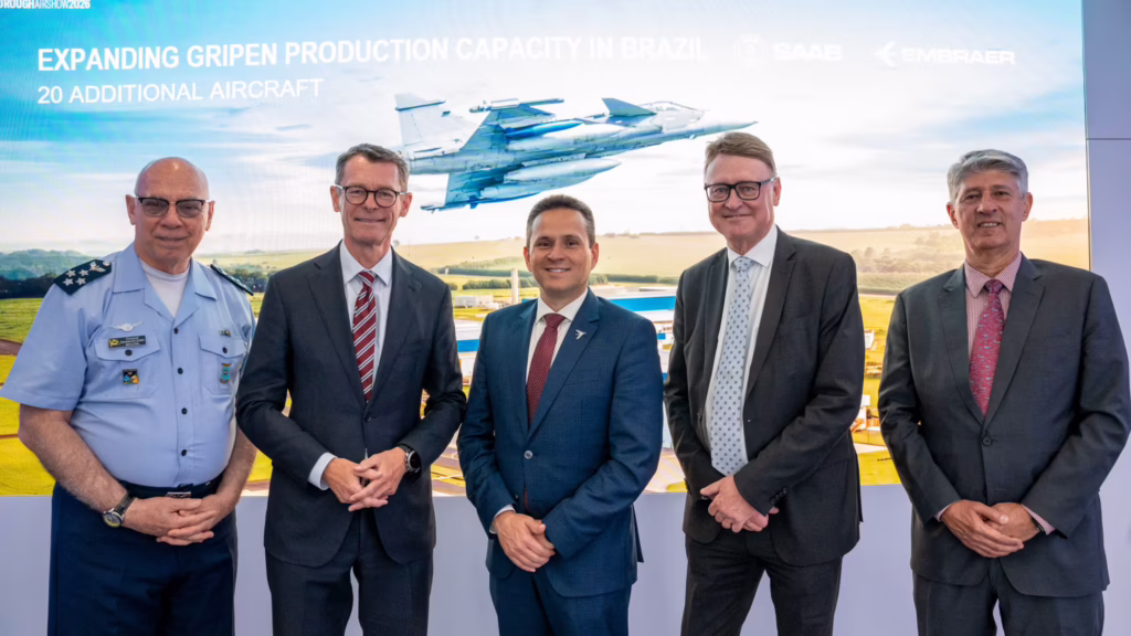Saab and Embraer strengthen partnership with agreement to expand Gripen production capacity