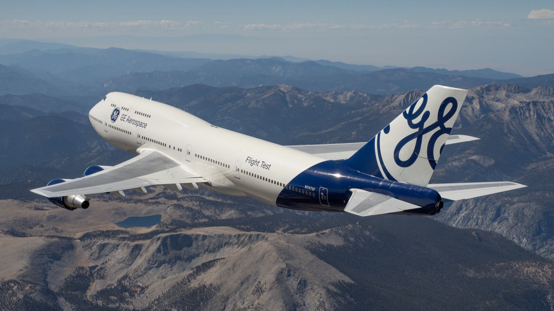 GE Aerospace Boeing 747 Flying Test Bed
