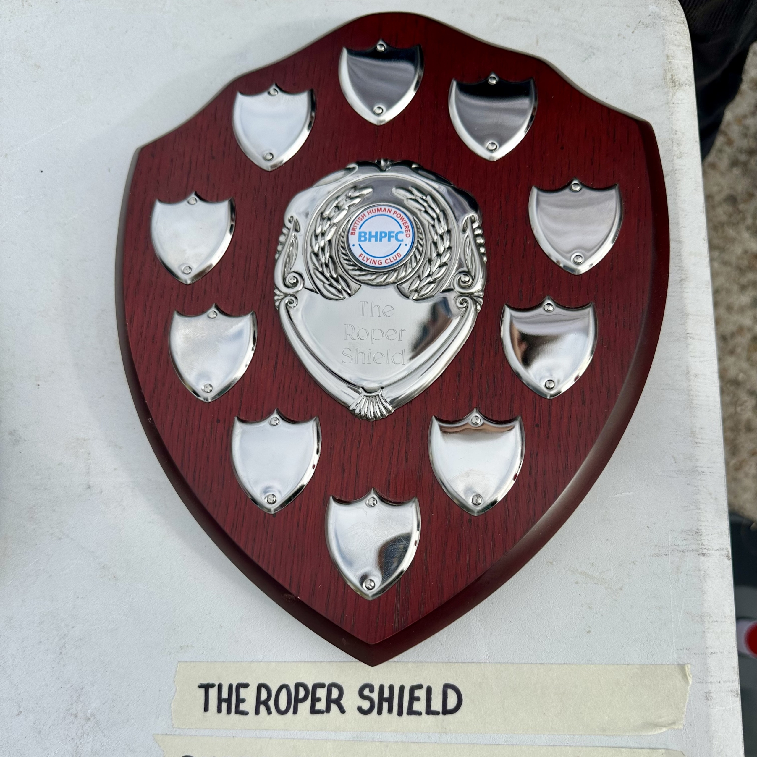 The Roper Shield, won by SUHPA for AeroLazarus