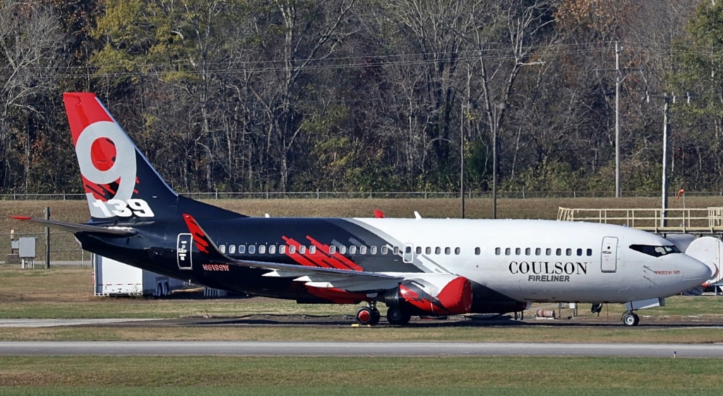 N619SW Boeing 737 Coulson Firefighting tanker involved in crash.