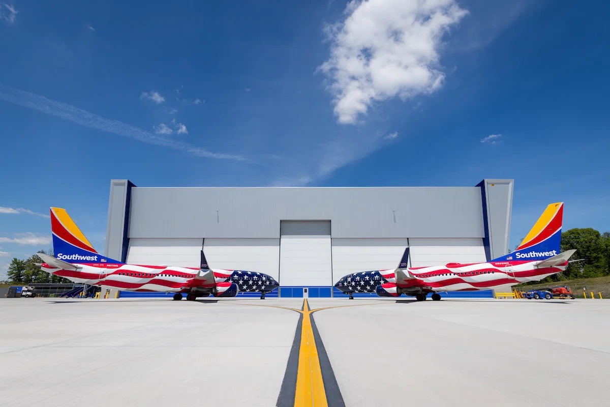 SOuthwest Airlines America 250 airline livery