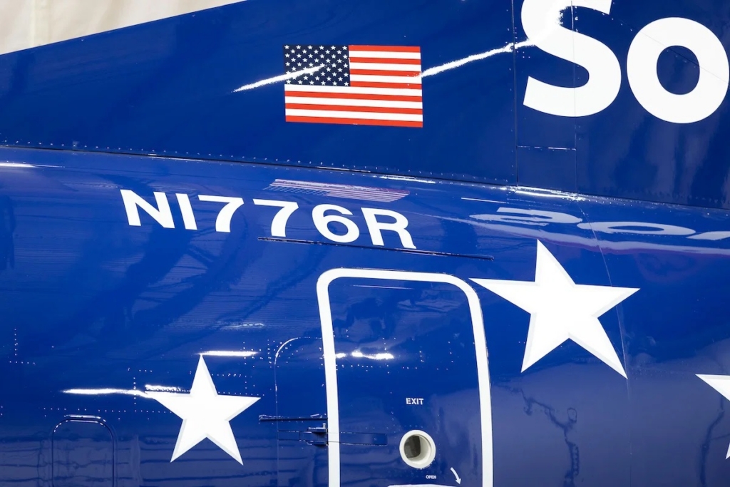 SOuthwest Airlines America 250 airline livery