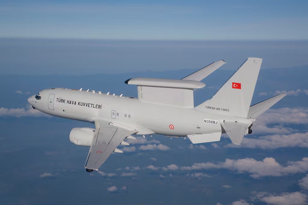 Turkey E-7T Peace Eagle on delivery from Boeing