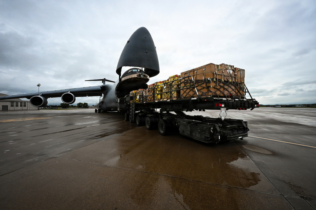 Transporting narcotics on USAF C-5M Super Galaxy