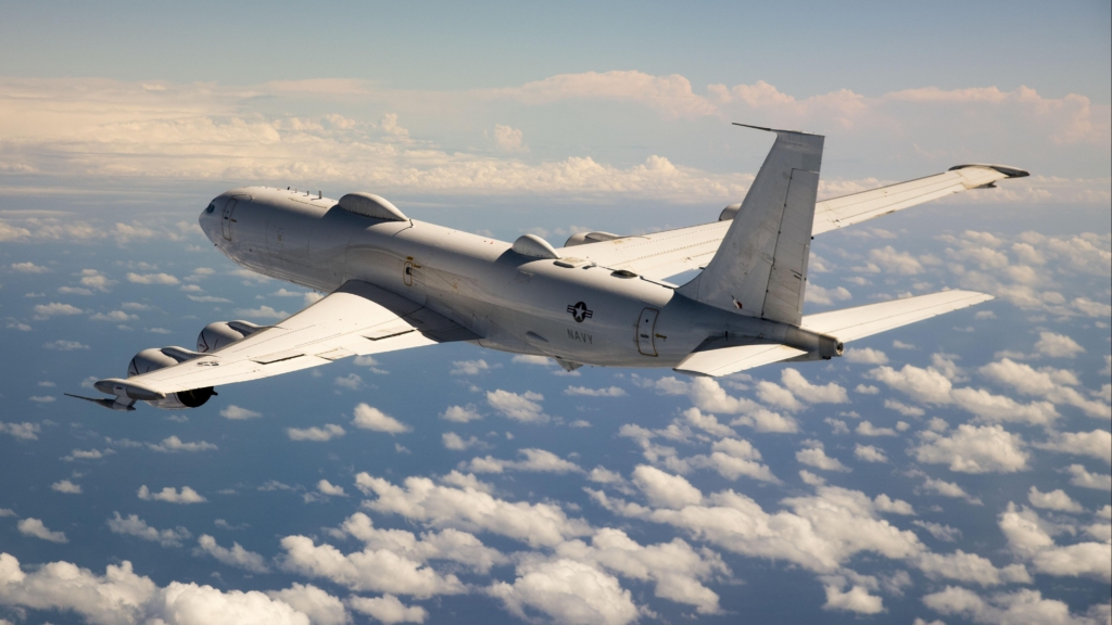An E-6B Mercury aircraft post-Block II modifications.