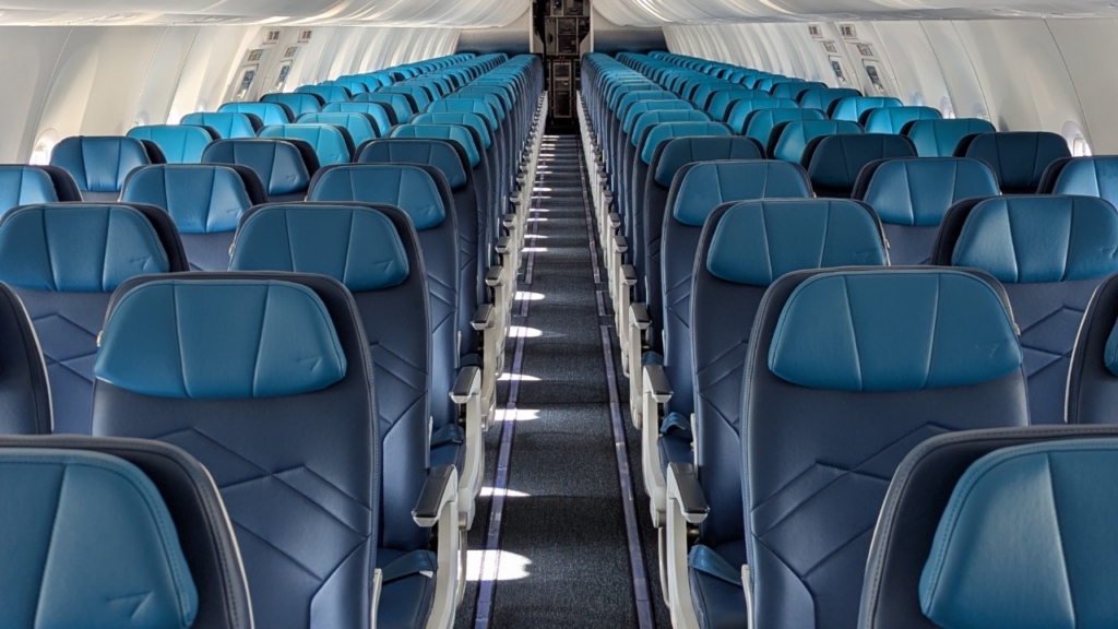WestJet reconfigured cabins