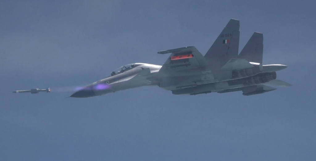 Air-to-Air missile Astra successfully flight tested from Su-30 MKI_17 SEP 2019