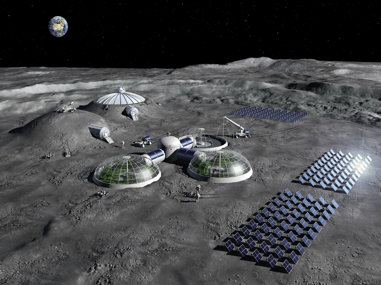 Moon Village concept