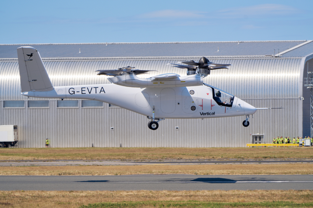 VErtical Aerospace VX4 test aircraft in flight