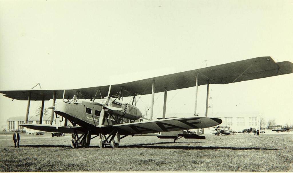 Handley Page passenger plane