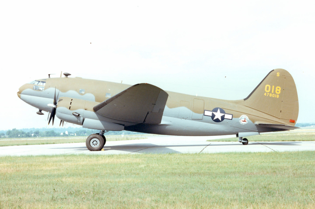 DAYTON, Ohio -- Curtiss C-46D Commando at the National Museum of the United States Air Force.