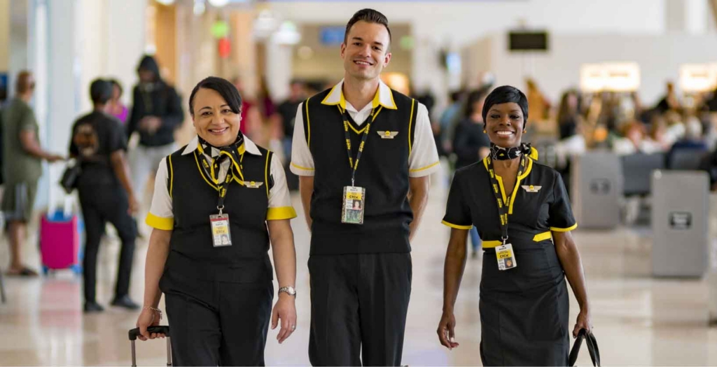 Spirit Airlines crew