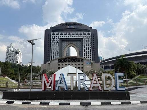 MATRADE sign on a roadside in Malaysia