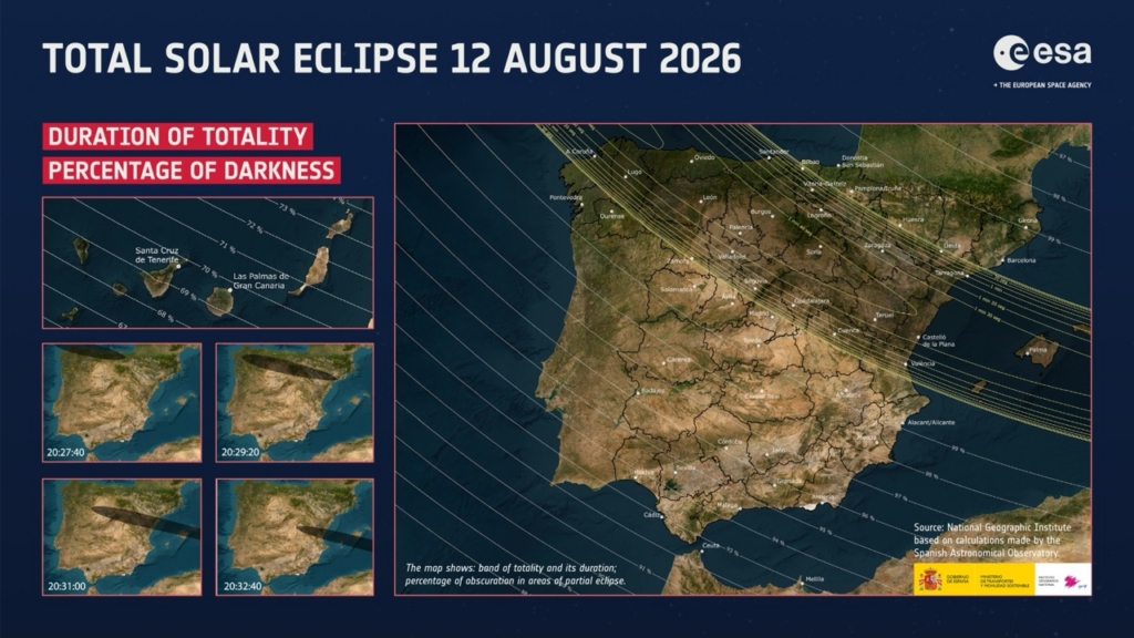 Total solar eclipse in Spain