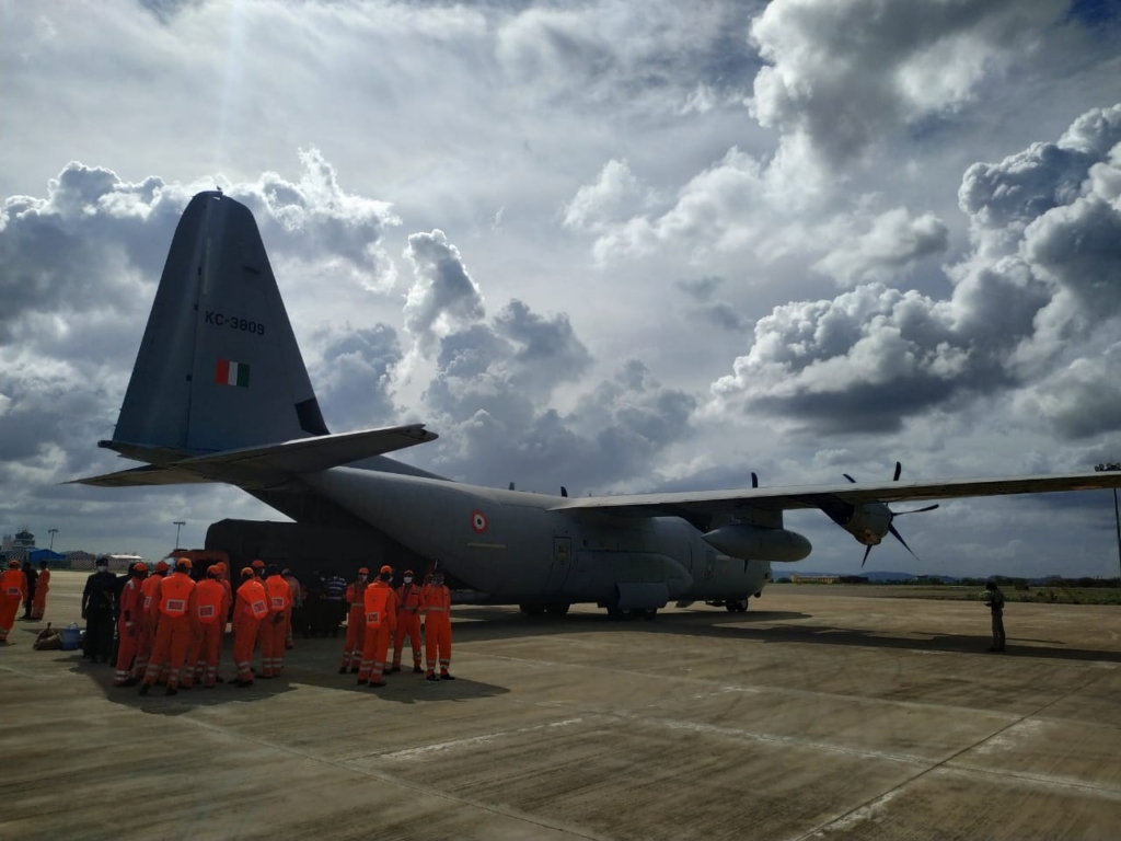 With the preparation for Cyclone Tauktae, the IAF on Sunday 16 May 21, had deployed 2 C-130J and 1 An-32 aircraft for transportation of 167 personnel and 16.5 tonnes of load of NDRF from Kolkata to Ahmedabad. 