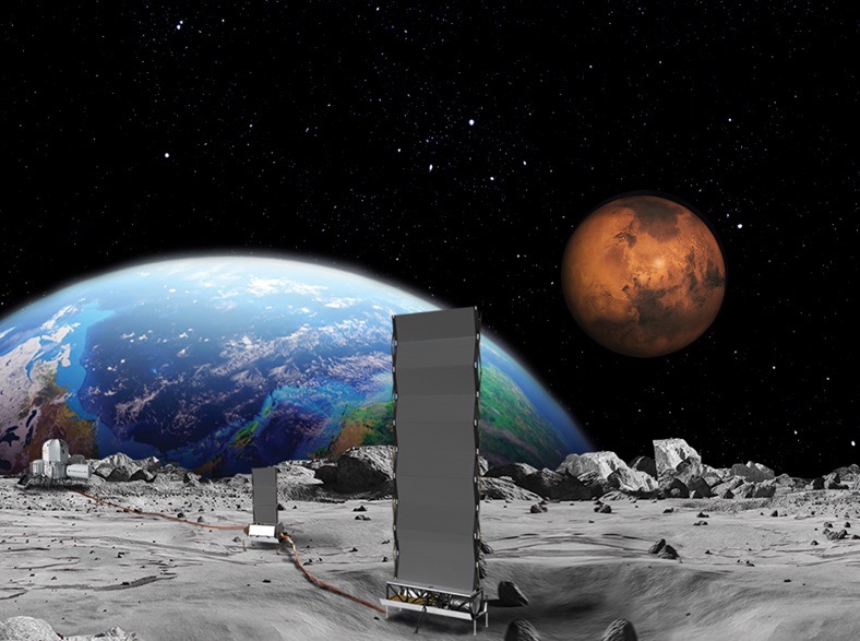 NASA Fission surface power concept Moon