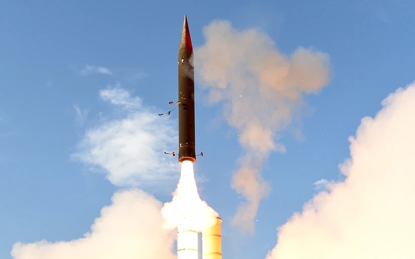 Israel Arrow Defence System with Arrow 3 launching