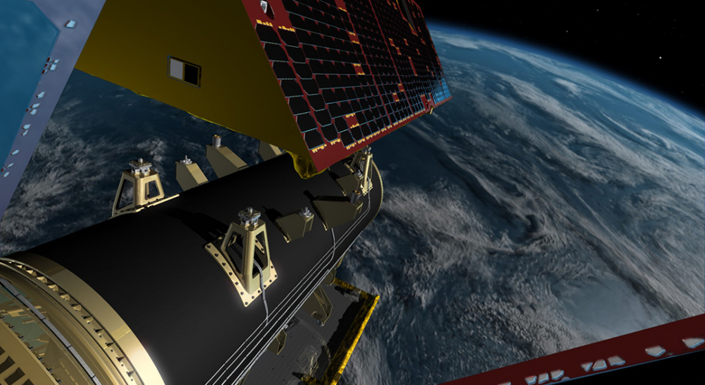 Artist's concept of GRACE-FO separating from the launch vehicle
Image credit: NASA/JPL-Caltech