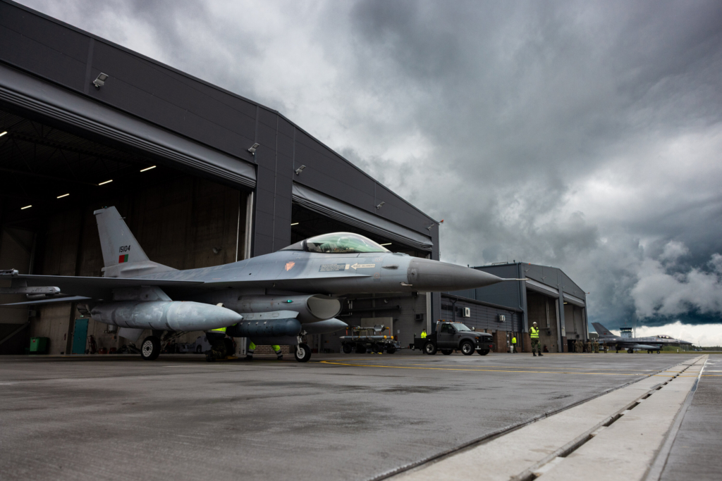 Portugese air force taking part in Baltic Air Policing - jets in hangar. Featured image: Nato.Int