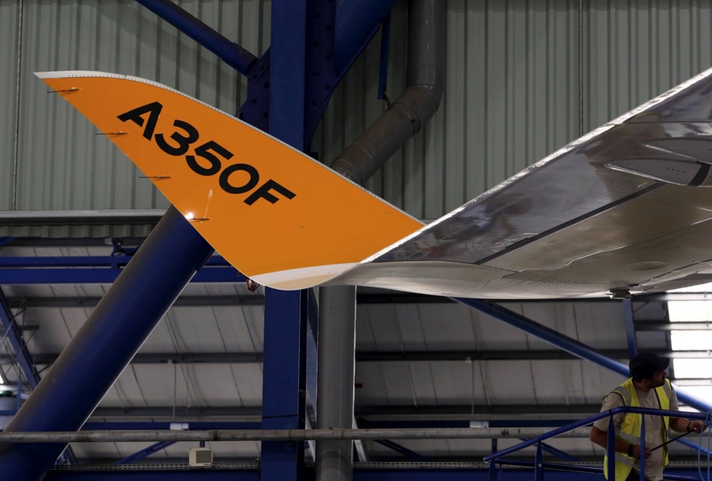 Airbus A350F vibration testing
