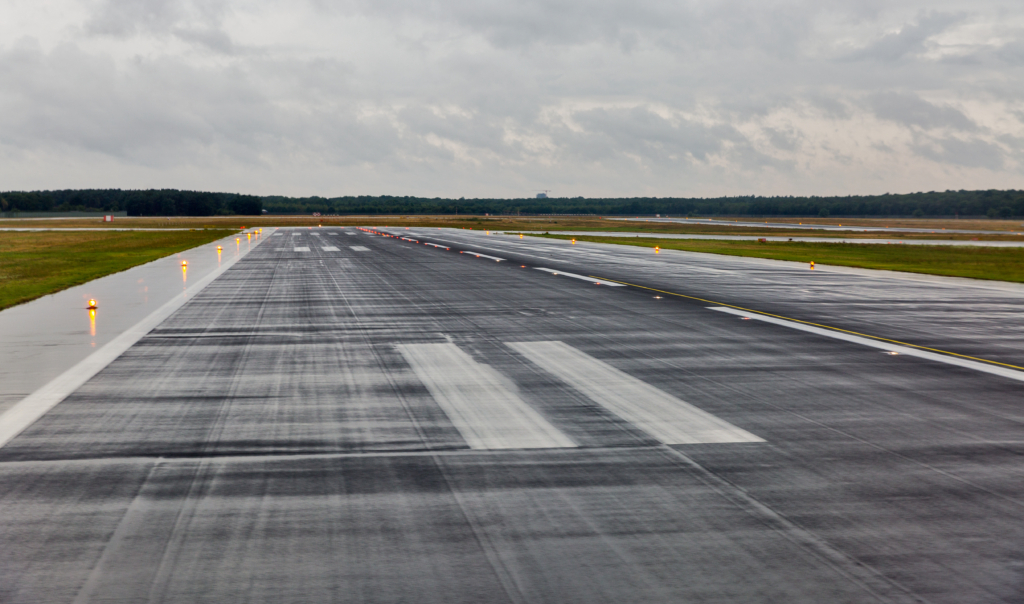 Wet runway