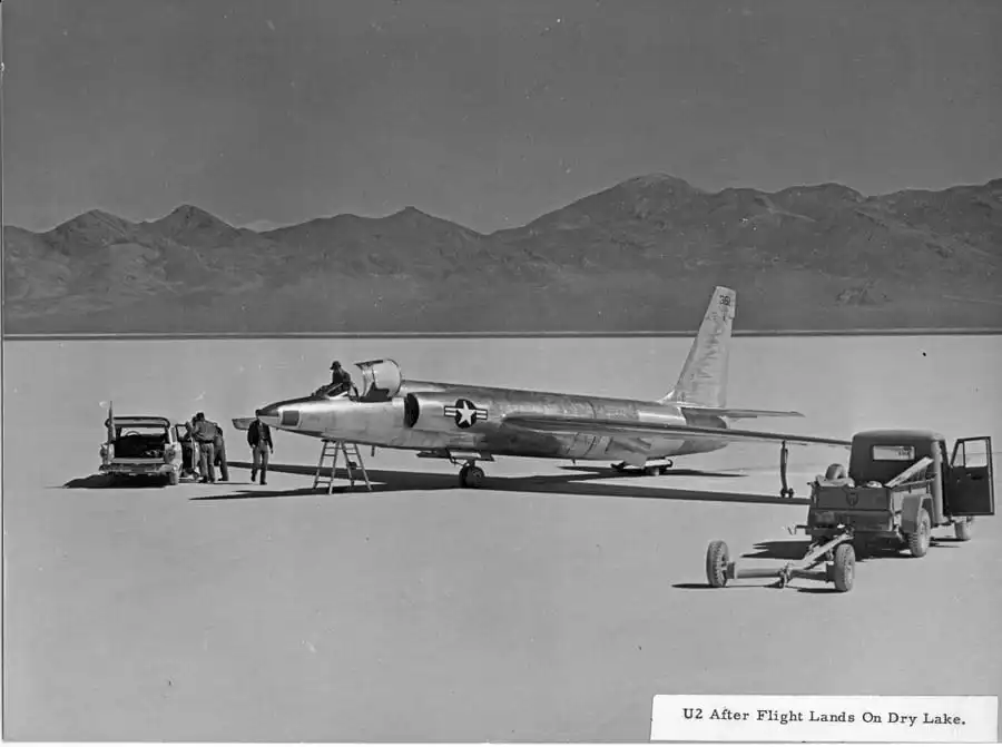 U-2 after flight at Groom Lake