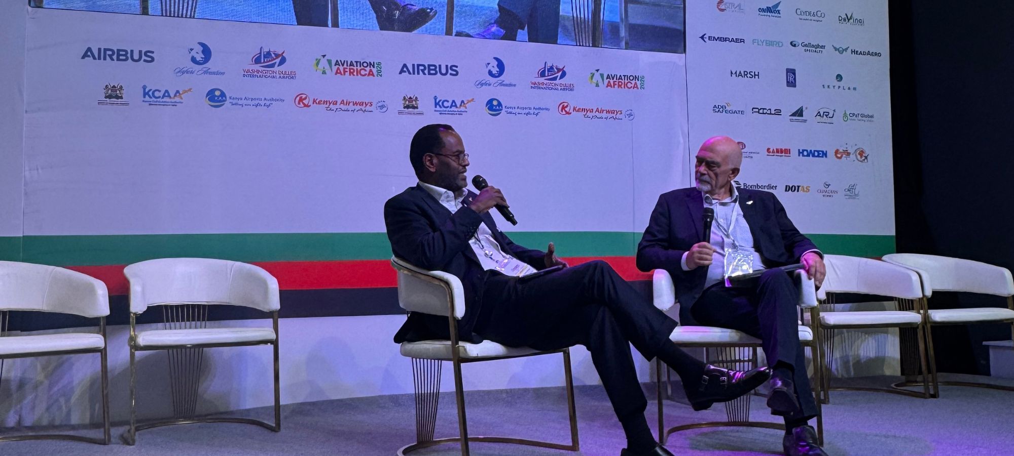 Boeing's Managing Director Africa Henok Shawl and Alan Peaford, Aviation Africa 2026