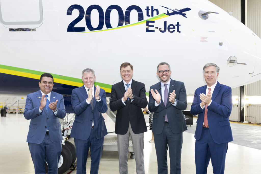 Embraer celebrates the delivery of the 2,000th E-Jet celebration