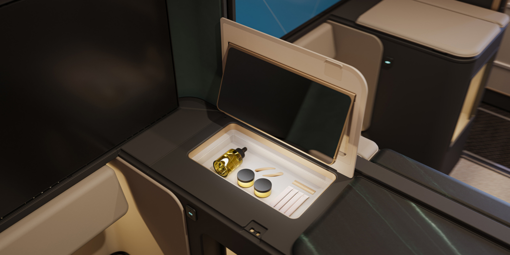 Etihad A330 First powder room