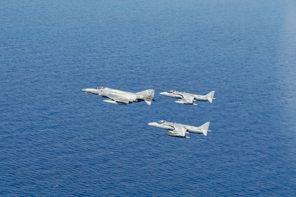 Greek F-4 with Spanish Harriers