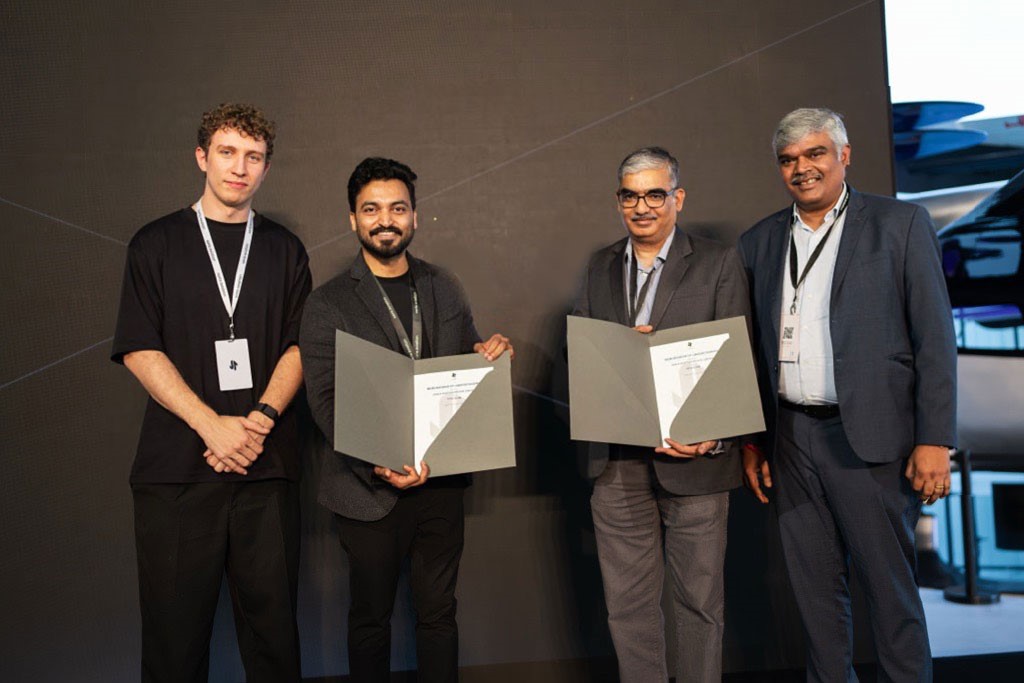 Tata Elxsi and Sarla Aviation signed MoU on Shunya, a six-seater plus one pilot eVTOL aircraft.