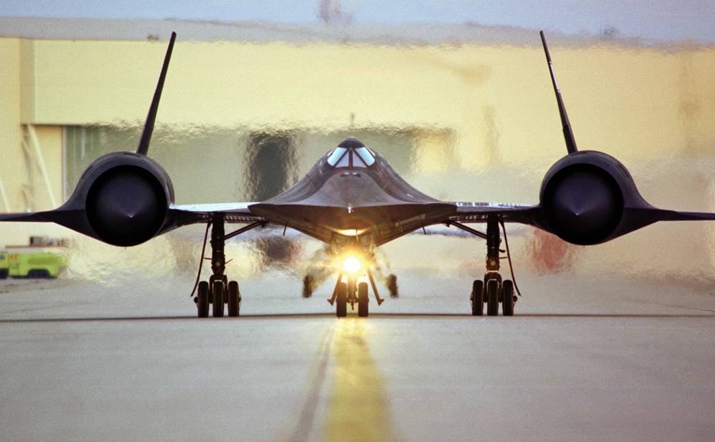 NASA SR-71 Blackbird ready to take off