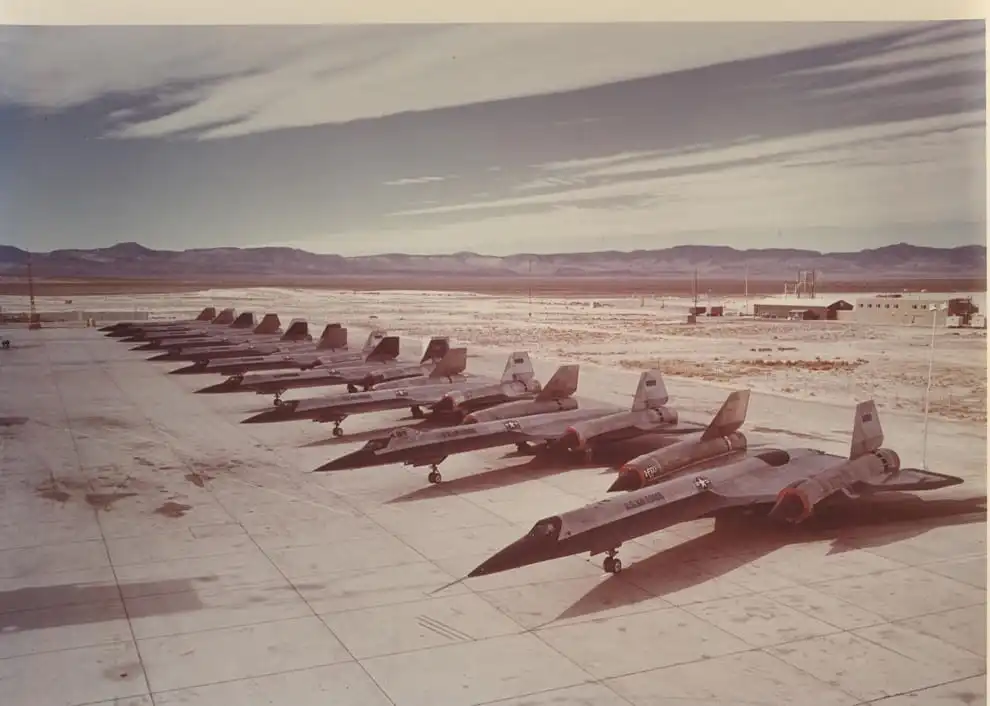 A-12 OXCART in a row