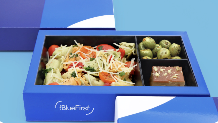 JetBlue BlueFirst bento-inspired FirstFare meal