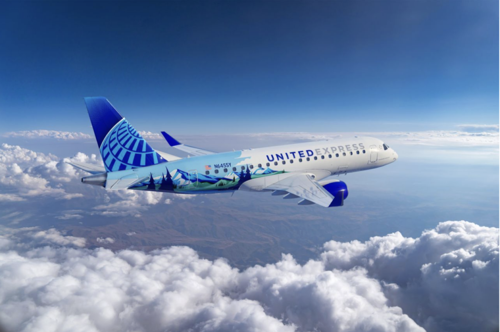 United Airlines Embraer E175 - Mountain Ascent livery