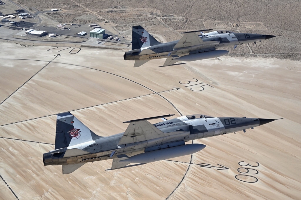 Tactical Air Support F-5 Tiger aggressor trainers