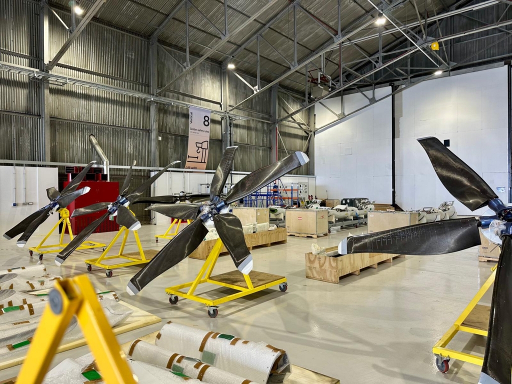 Vertical Aerospace VX4 prototype in pieces
