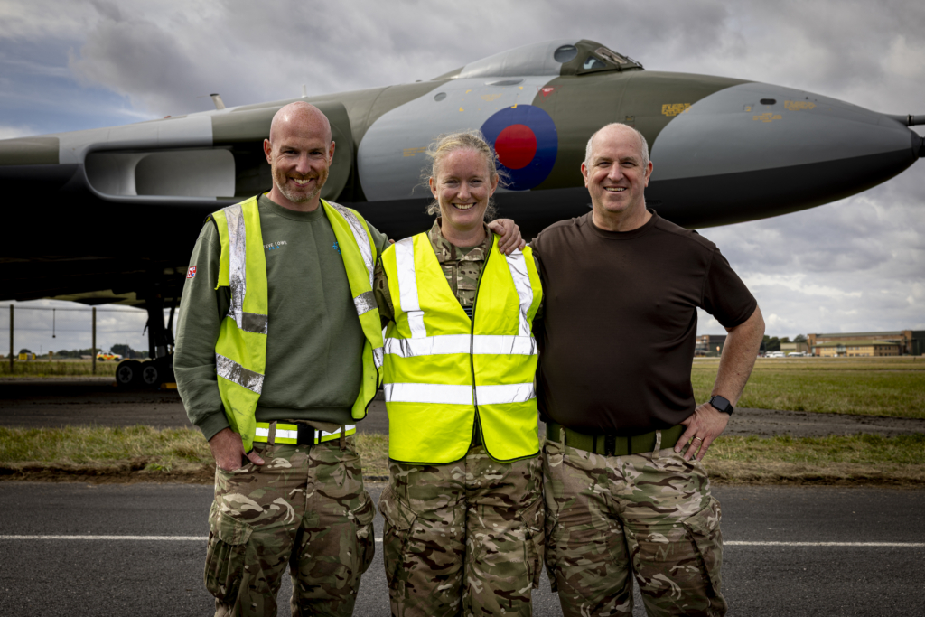 RAF Vulcan restoration team