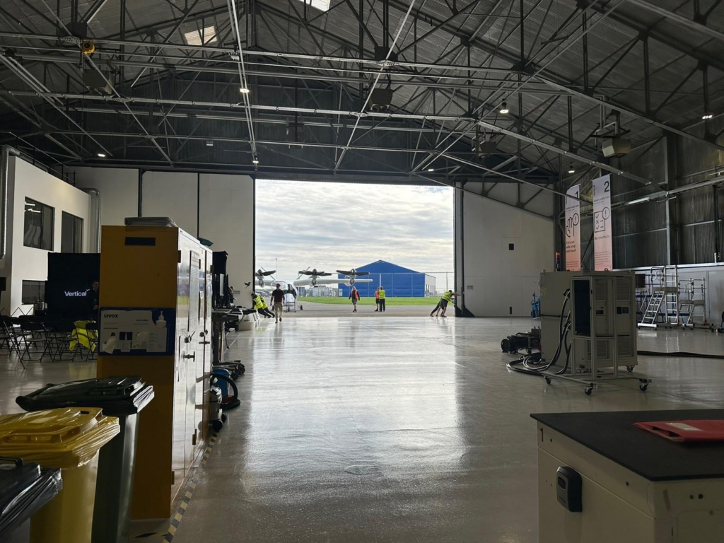 Cotswold Airport hangar for Vertical Aerospace Valo production